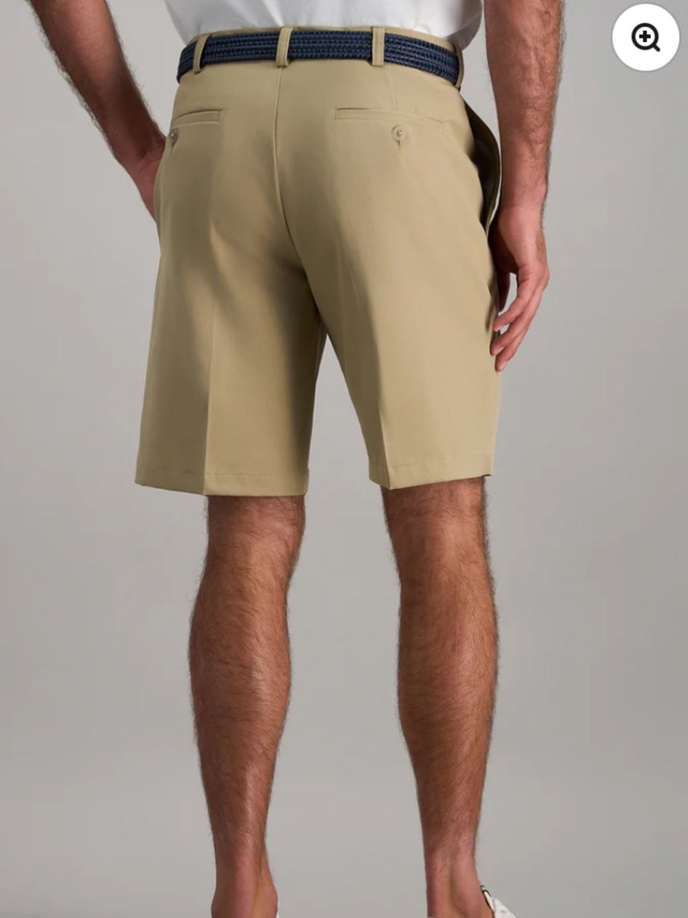 Haggar NEW Men's Cool 18 Pro Shorts Straight Fit Pleat Front Sz 48 Big And Tall - Picture 3 of 12